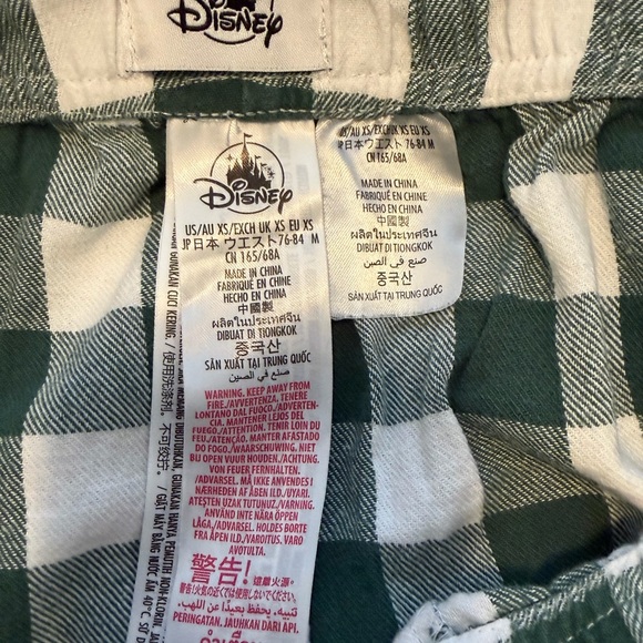 Disney Mickey & Donald Christmas Plaid Flannel Pajama Set XS - Picture 4 of 4